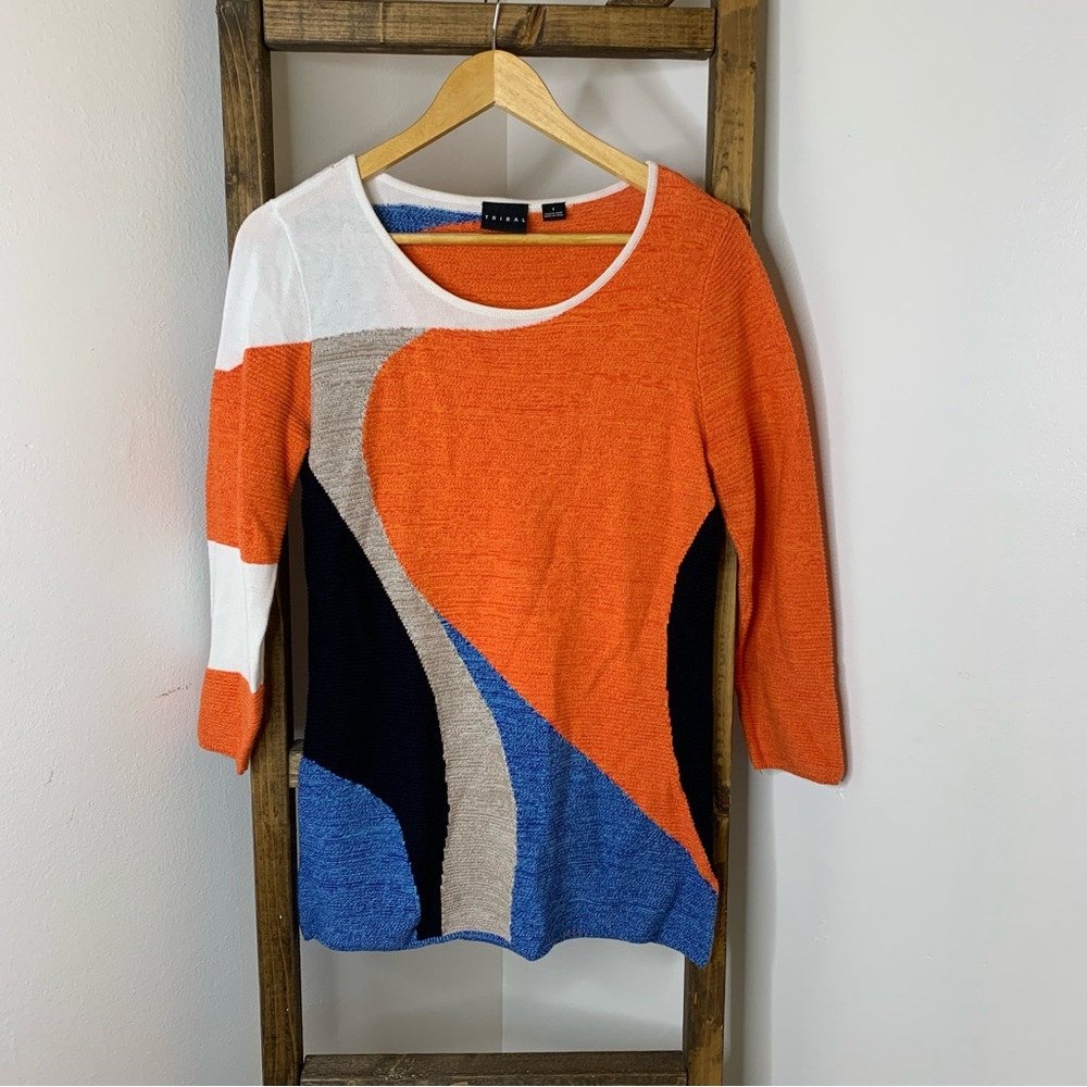 Tribal Colorful Women's Sweater Size S